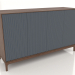 3d model Mueble de TV FARGO con fachadas fresadas 1600x500x950 mm (pizarra, roble tabaco, opción 2) - vista previa