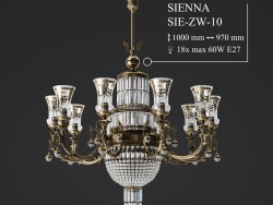 Candelabro KUTEK SIENNA SIE-ZW-10