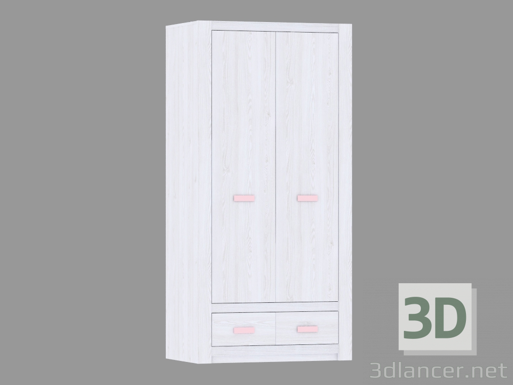 3d model Estuche armario 2D-2S (TIPO LLOS02) - vista previa