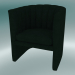 3d model Armchair Loafer (SC23, H 75cm, 65x70cm, Velvet 1 Forest) - preview