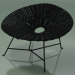 3d model Armchair (27, Black Woven) - preview