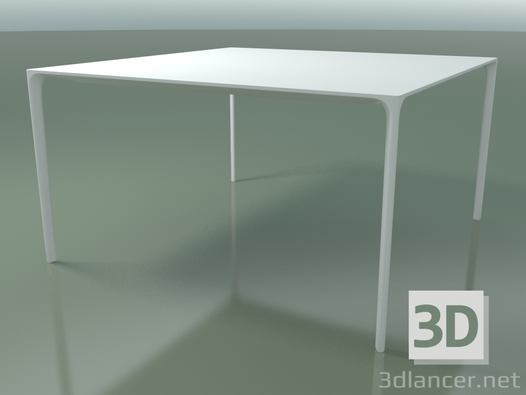 3d model Mesa cuadrada 0807 (H 74 - 137x137 cm, laminado Fenix F01, V12) - vista previa