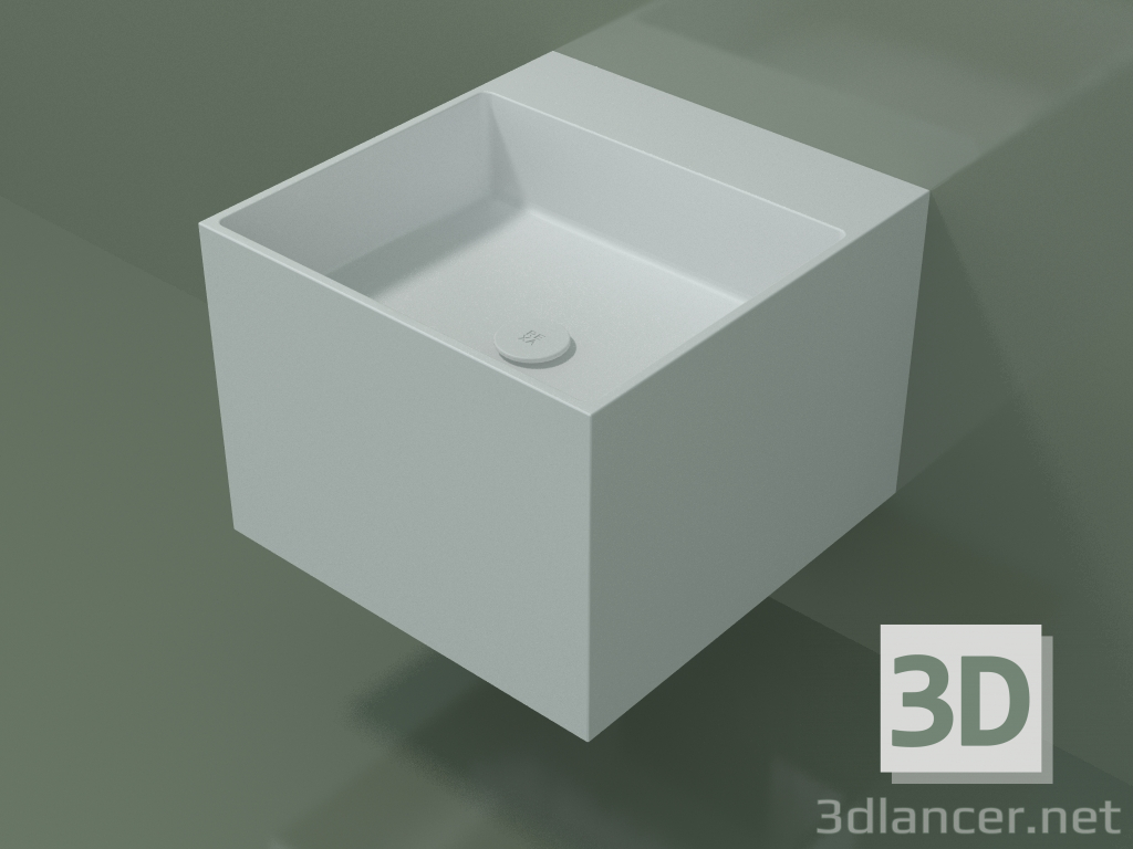 3d model Lavabo de pared (02UN22302, Glacier White C01, L 48, P 50, H 36 cm) - vista previa