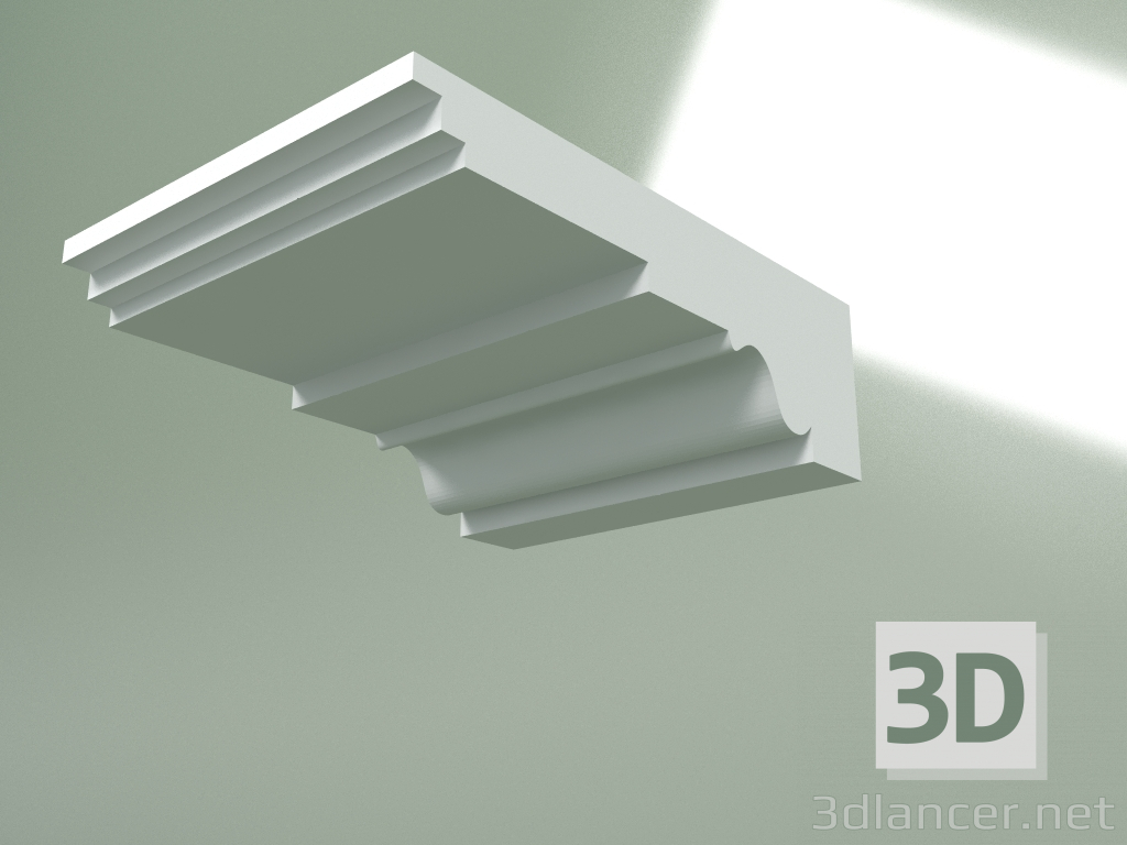 Modelo 3d Cornija de gesso (plinto de teto) KT249 - preview