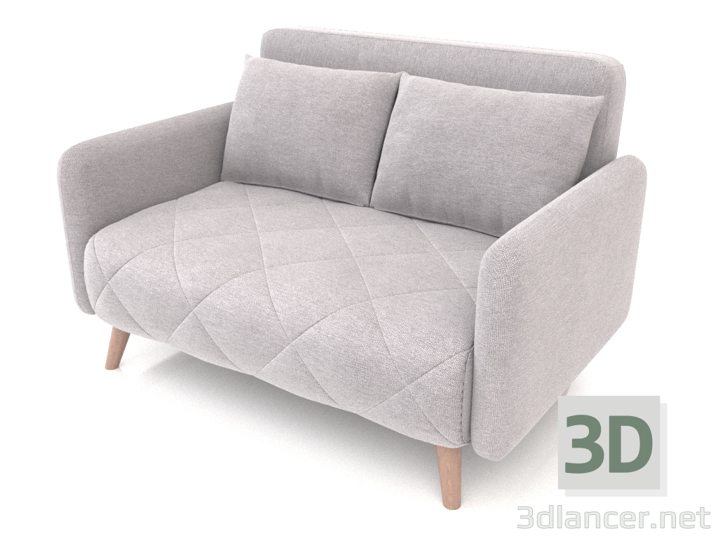 3d model Sofá cama Cardiff (gris-beige) - vista previa