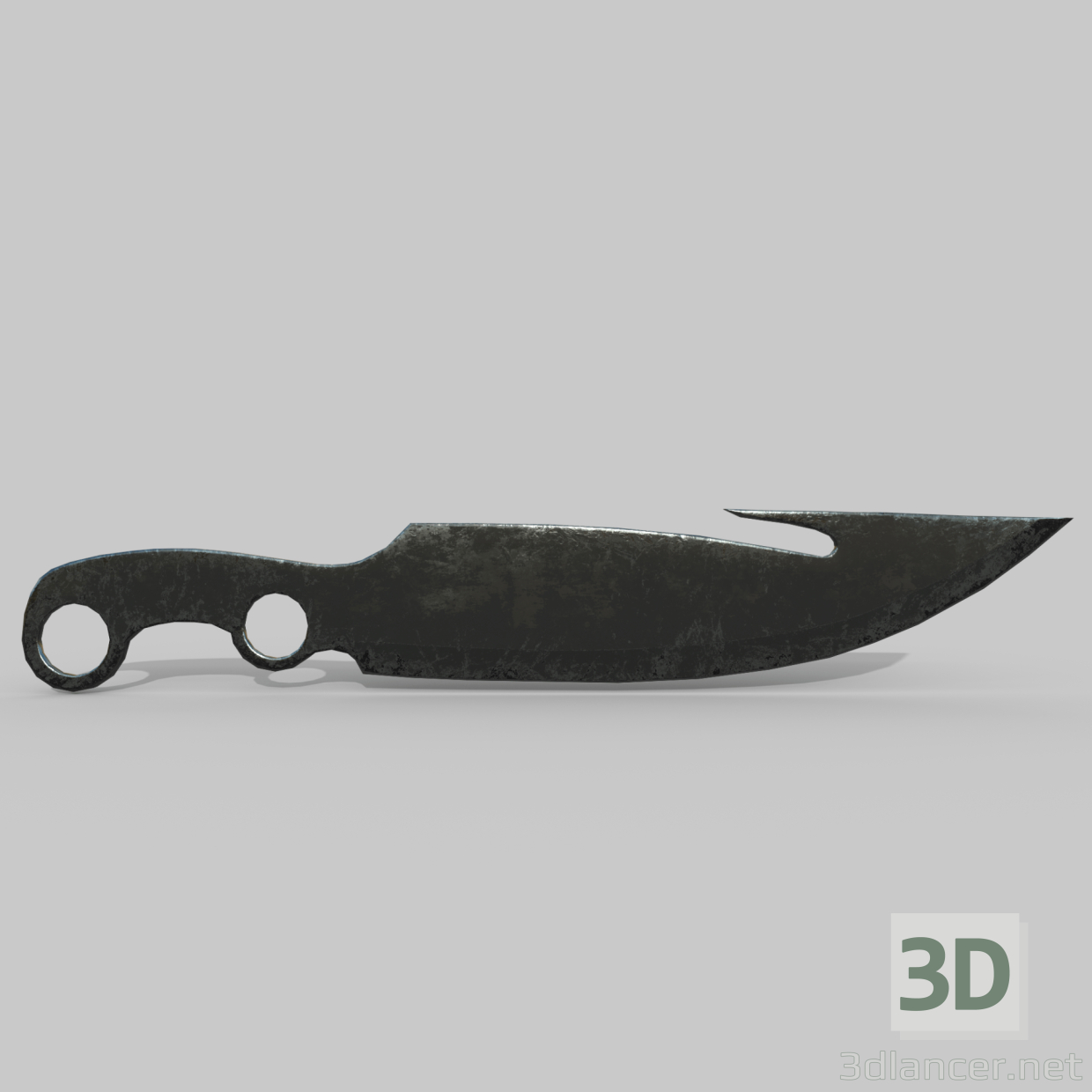 3d model Hunter's knife - preview