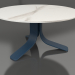 3d model Coffee table Ø80 (Grey blue, DEKTON Aura) - preview