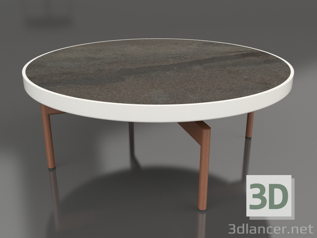 3d модель Стол журнальный круглый Ø90x36 (Agate grey, DEKTON Radium) – превью