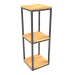 3d model Square shelf-console (WOOD FLOOR, 30x30x86, 3 shelves) - preview