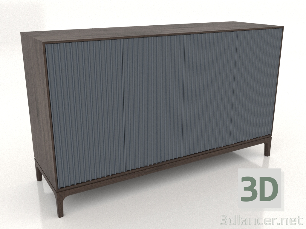 Modelo 3d Móvel de TV FARGO com fachadas fresadas 1600x500x950 mm (ardósia, carvalho escuro, opção 2) - preview