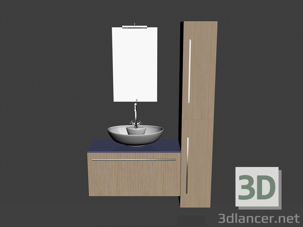 3d model Modular system for bathroom (song) (17) - preview