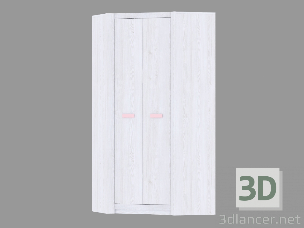 modello 3D Armadio angolare armadio 2D (TIPO LLOS03) - anteprima