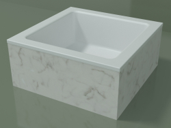 Lavabo da appoggio (01R111101, Carrara M01, L 36, P 36, H 16 cm)