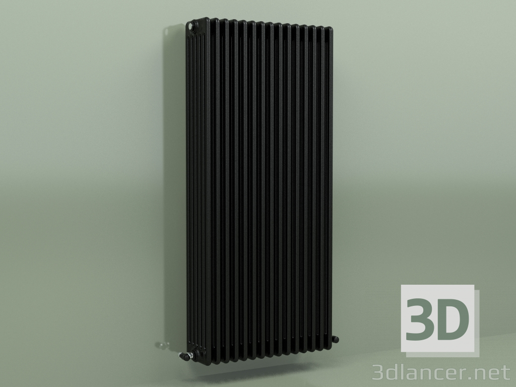 Modelo 3d Radiador TESI 6 (H 1500 15EL, Preto - RAL 9005) - preview