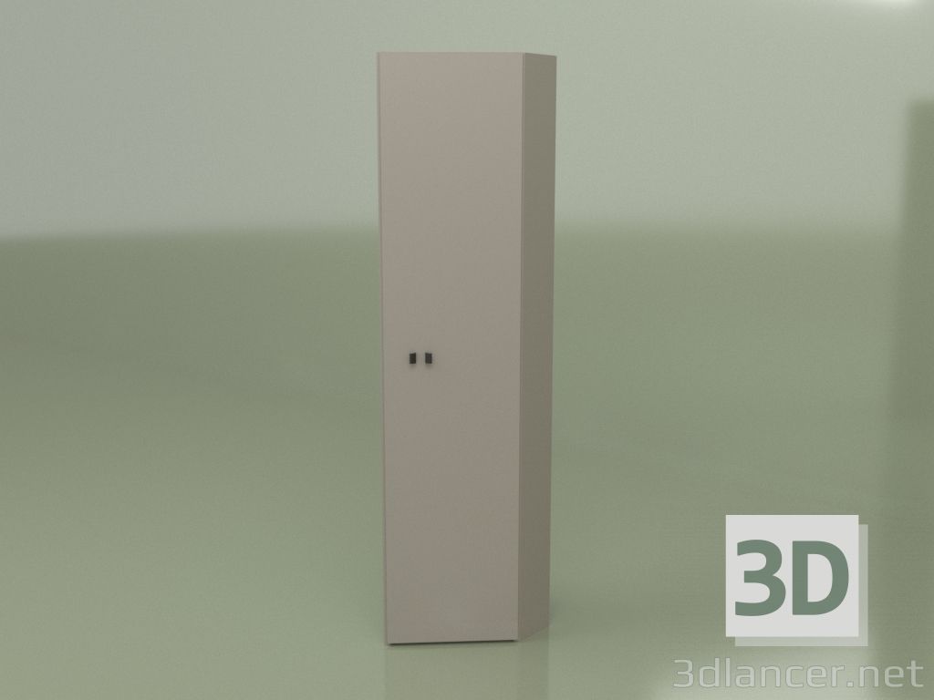 3d model Armario de esquina GL 124 (gris) - vista previa