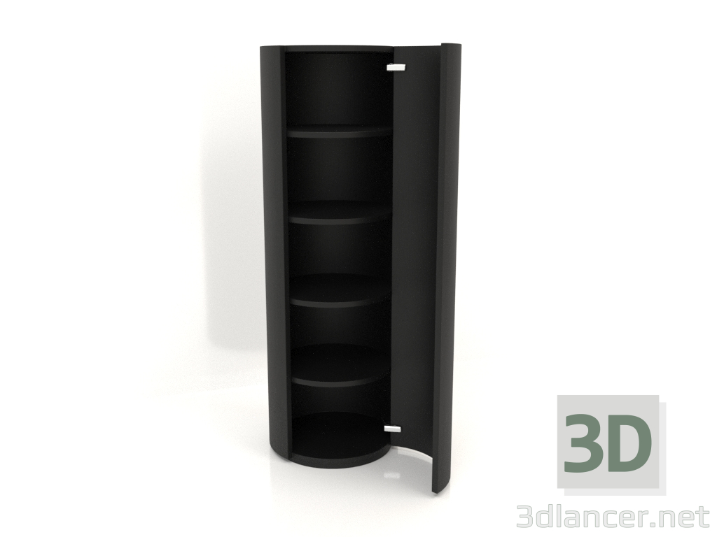 3d model Cabinet (with open door) TM 09 (D=503х1510, wood black) - preview