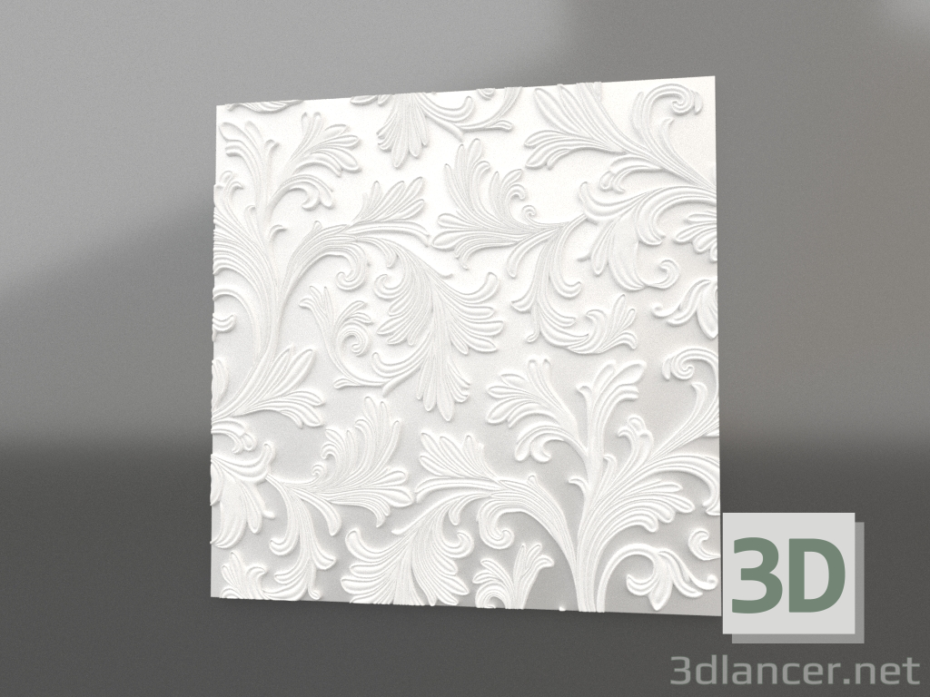 modello 3D pannello 3d C-01 - anteprima