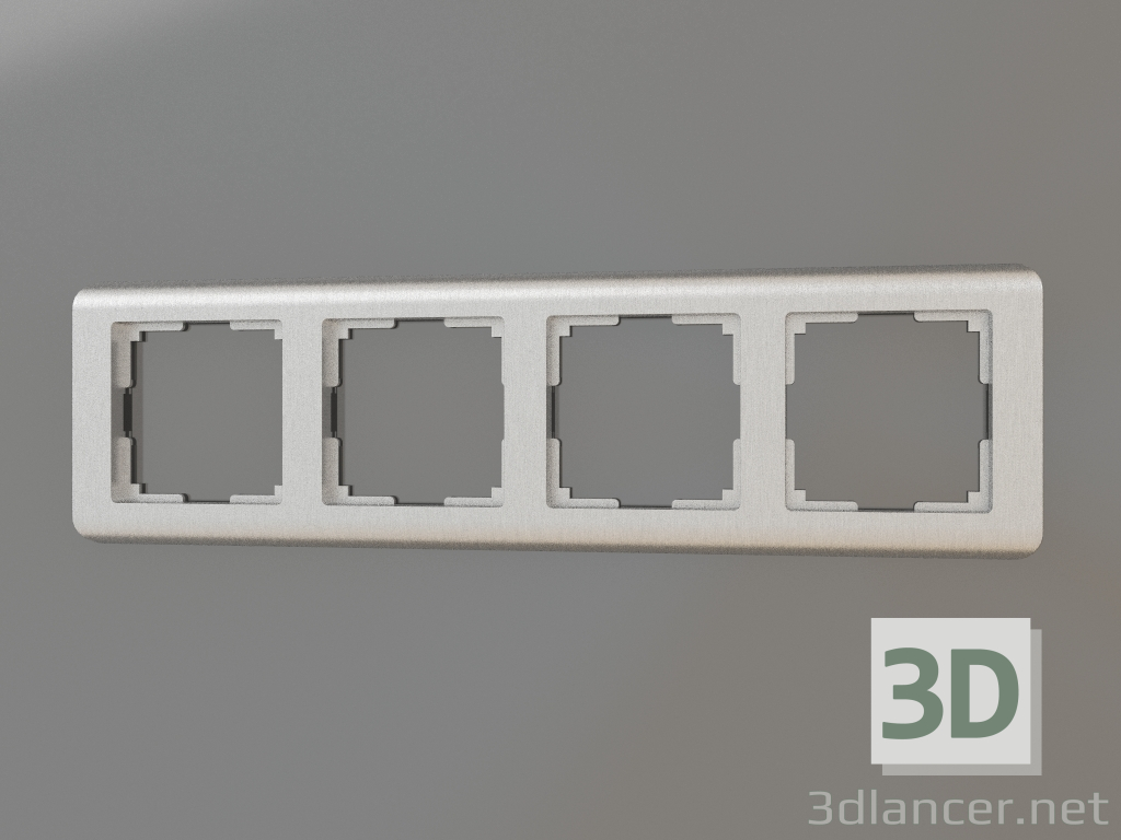 3d model Marco para 4 postes Stream (plata) - vista previa