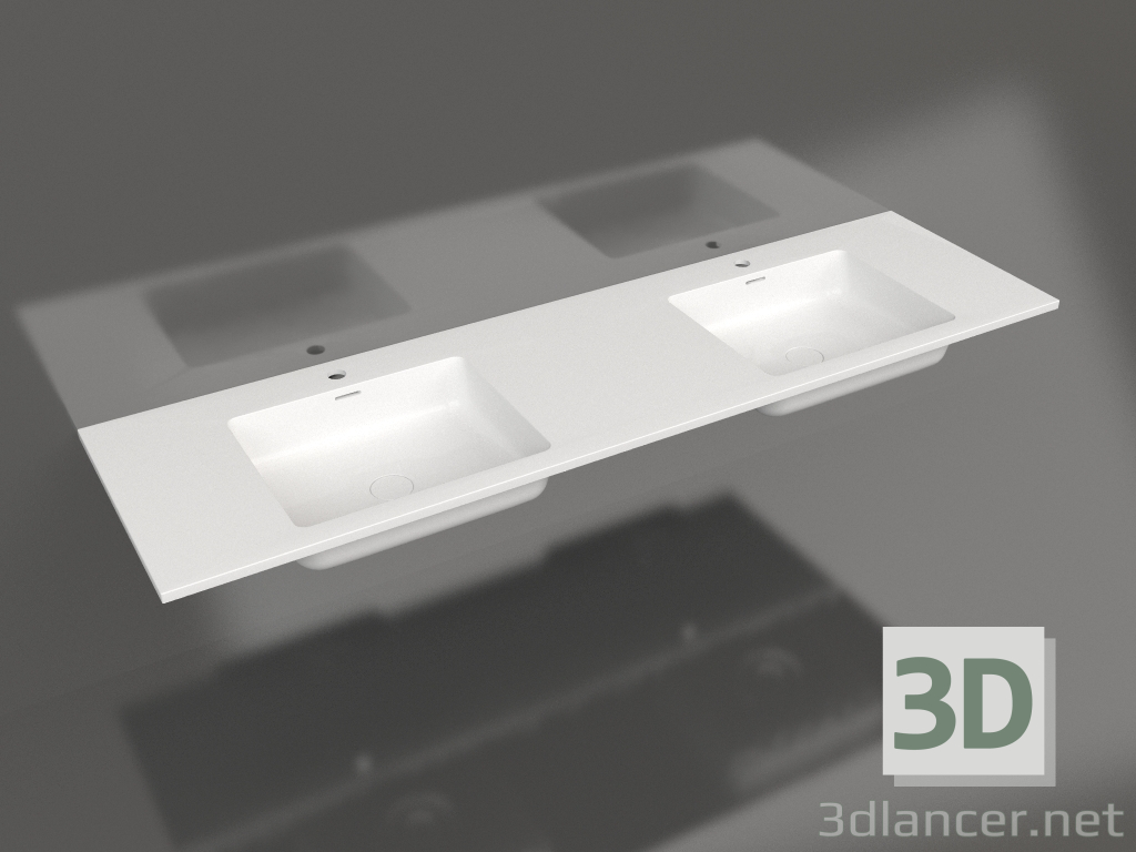 3d model ONDA 180 wall-hung sink - preview