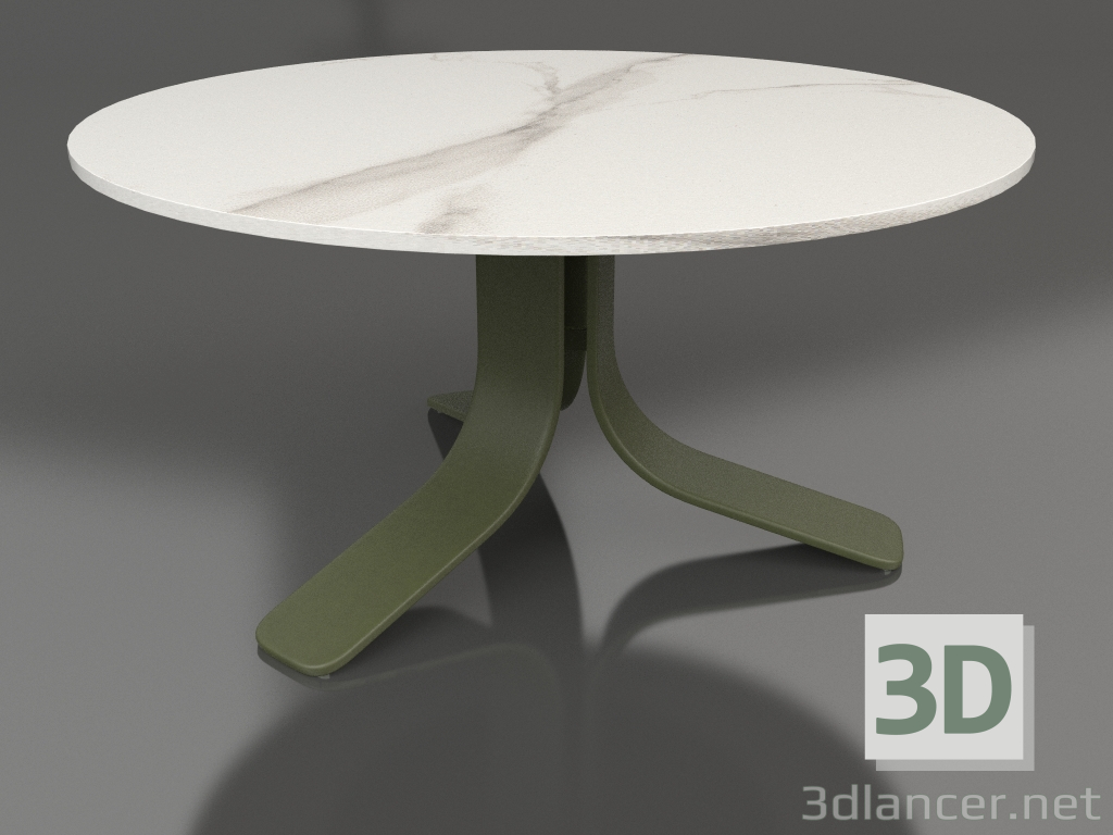 modèle 3D Table basse Ø80 (Vert olive, DEKTON Aura) - preview