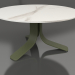 3d model Coffee table Ø80 (Olive green, DEKTON Aura) - preview