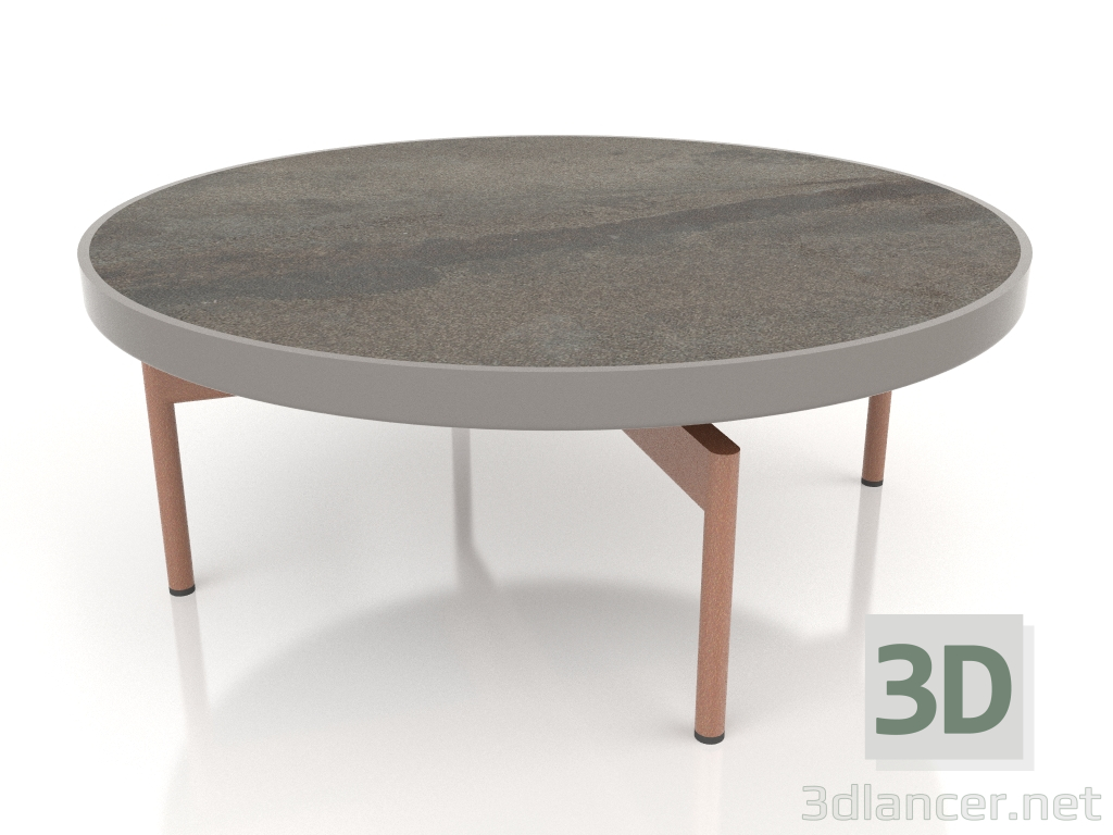 3d модель Стол журнальный круглый Ø90x36 (Quartz grey, DEKTON Radium) – превью