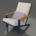 3d model Club lounge chair (Grey blue) - preview