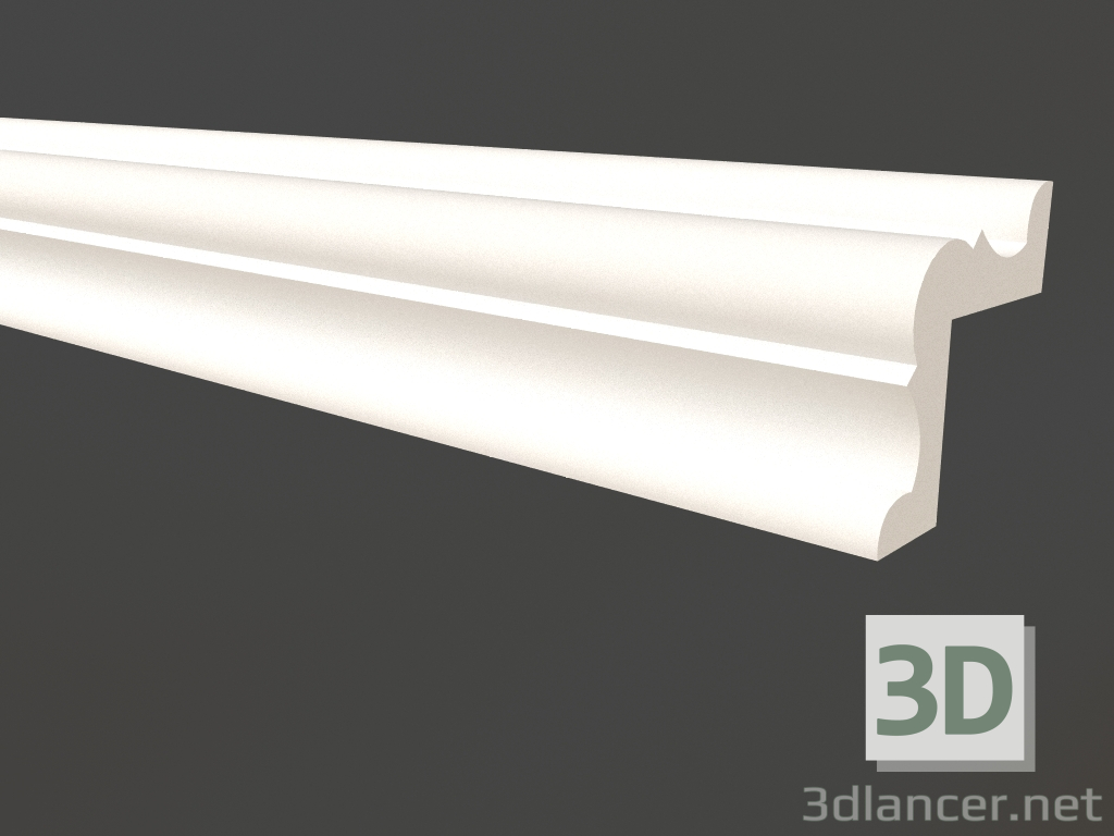 modèle 3D Moulure de gypse d'angle LGU 002 (38x38) - preview