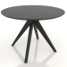 3d model Mesa de comedor Ø 1000 mm (negro RAL 9005) - vista previa