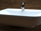 Lavabo stile derby, bianco, VIGOR