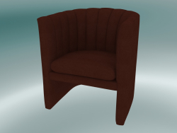 Fauteuil Mocassins (SC23, H 75cm, 65x70cm, Velours 3 Marrons)