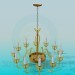 3d model Chandelier with lamps-candle - preview