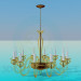 3d model Chandelier with lamps-candle - preview