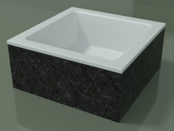 Lavabo da appoggio (01R111101, Nero Assoluto M03, L 36, P 36, H 16 cm)