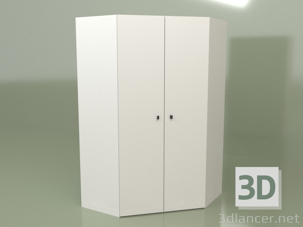 modèle 3D Armoire d'angle GL 124-1 (Blanc) - preview