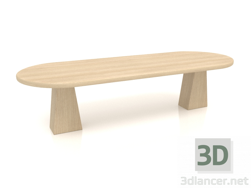 3D Modell Bank VK 05 (1400x500x350, Holz weiß) - Vorschau