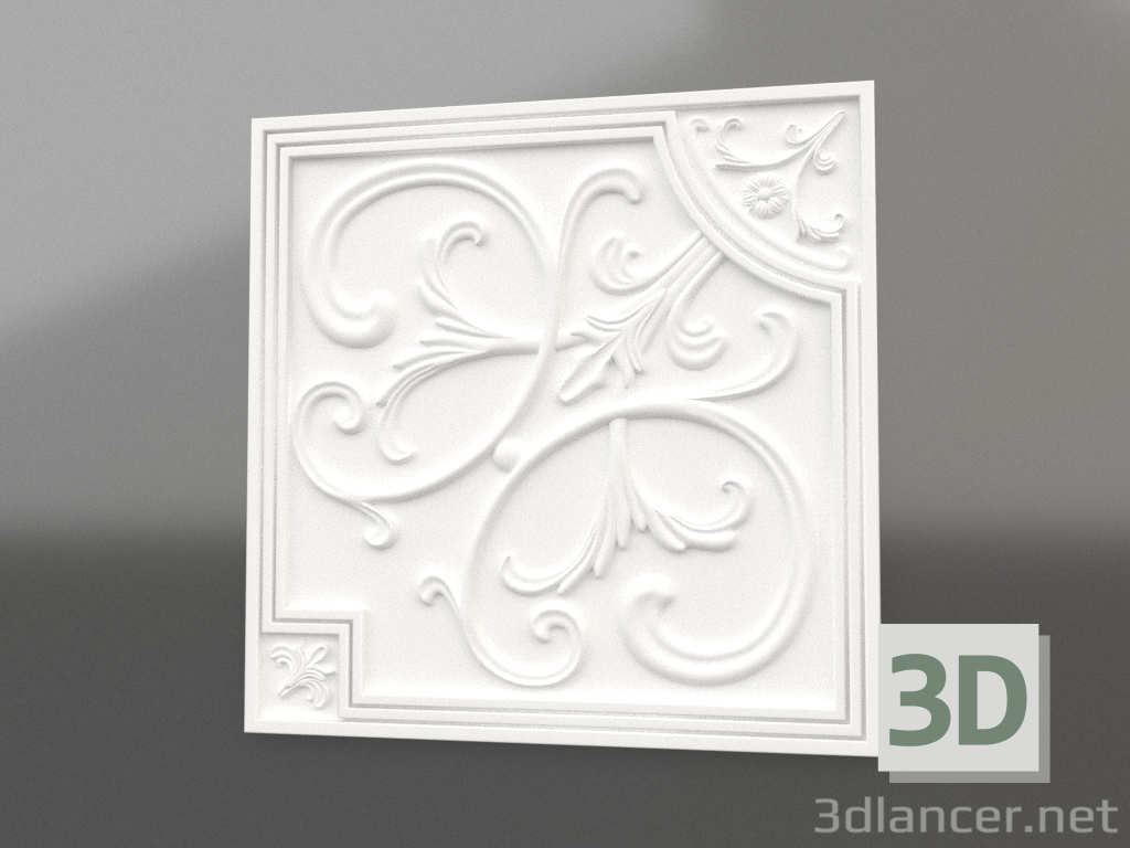 modello 3D pannello 3d C-03 - anteprima