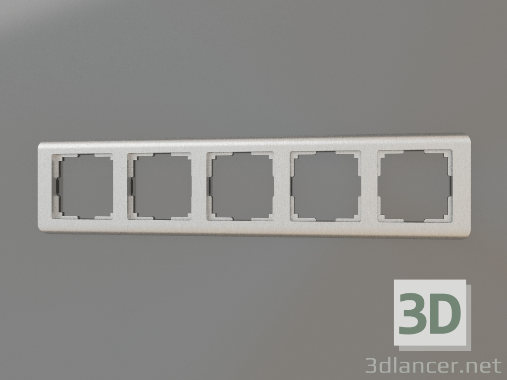 3d model Marco para 5 postes Stream (plata) - vista previa