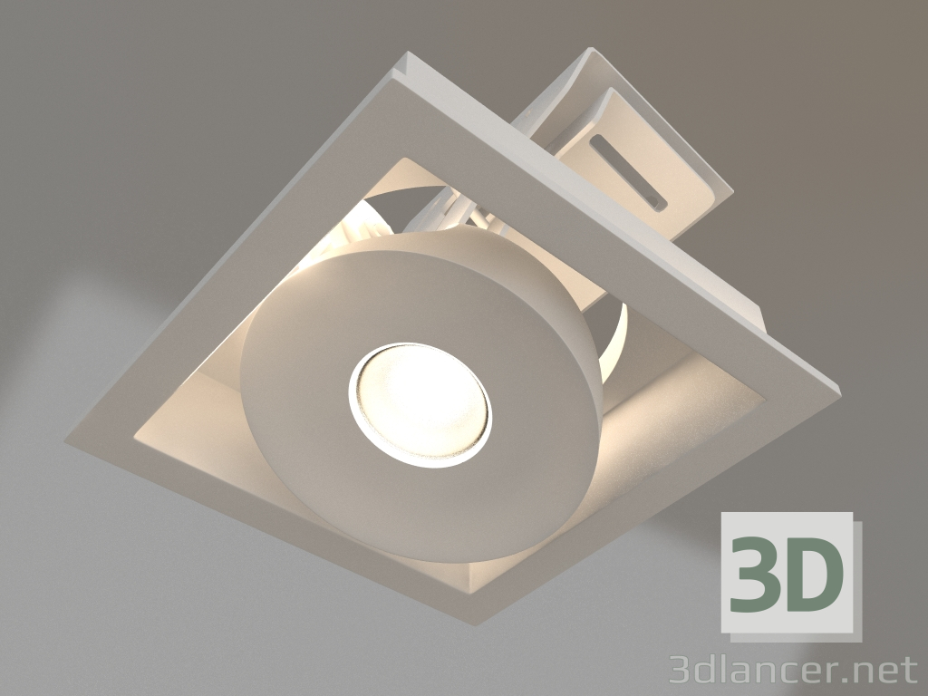 3D Modell Lampe CL-SIMPLE-S80x80-9W Warm3000 (WH, 45°) - Vorschau