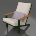 modèle 3D Fauteuil lounge club (Vert bouteille) - preview