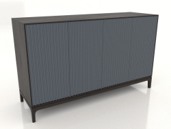 Mobile TV FARGO con frontali fresati 1600x500x950 mm (ardesia, rovere wengé, opzione 2)