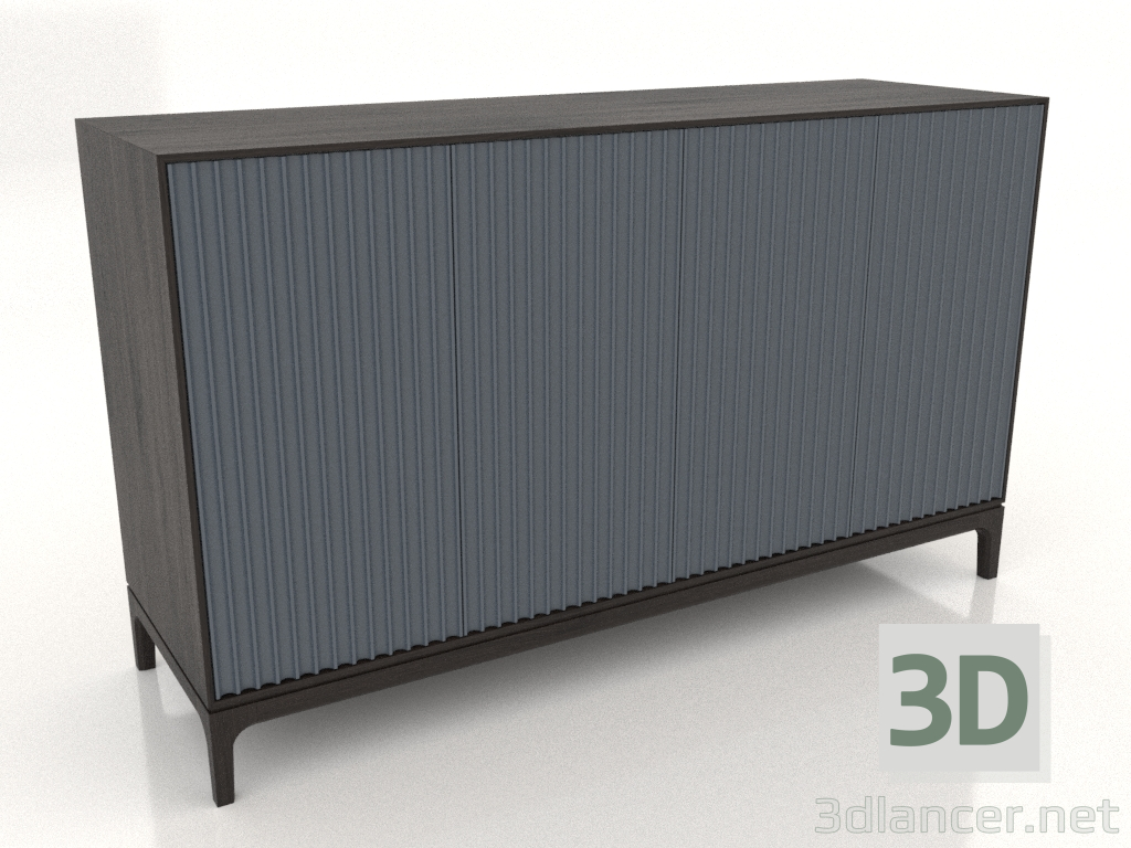 3D Modell TV-Ständer FARGO mit gefrästen Fronten 1600x500x950 mm (Schiefer, Wenge-Eiche, Option 2) - Vorschau