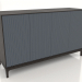 3D Modell TV-Ständer FARGO mit gefrästen Fronten 1600x500x950 mm (Schiefer, Wenge-Eiche, Option 2) - Vorschau