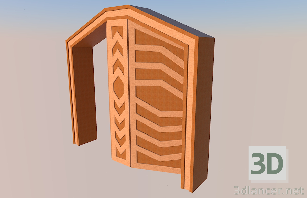3d model Entrance doors - preview