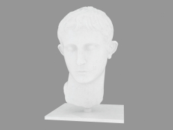 Marble sculpture of the head of the Roman emperor Head of Augustus