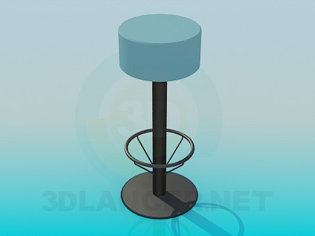 modèle 3D Tabouret de bar - preview