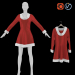 3d Christmas dress model buy - render