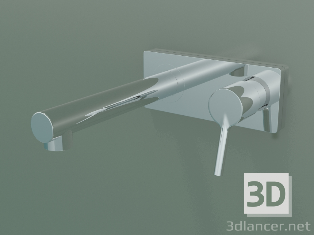 3d модель Смеситель для раковины, однорычажный (72110000) – превью