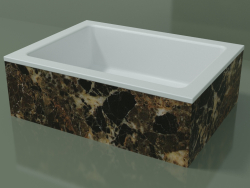 Countertop washbasin (01R121101, Emperador M06, L 48, P 36, H 16 cm)