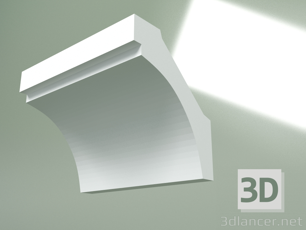 modello 3D Cornicione in gesso (zoccolo a soffitto) KT261 - anteprima